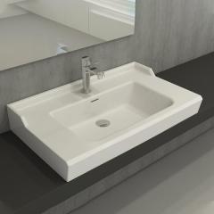 Hafele Estella 80 Banyo Lavabosu, 800x450mm Parlak Beyaz Renk