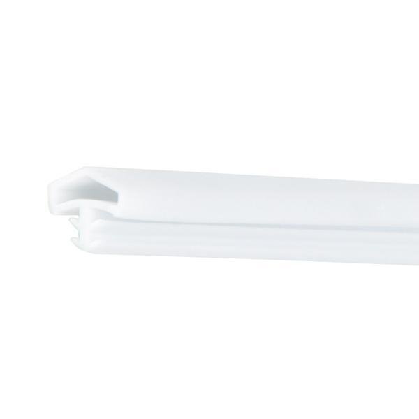 Hafele F03 Ortadan Basan Çatı Tipi Kapı Fitili 12mm, Mat Beyaz Renk