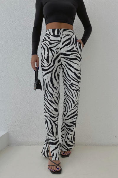 Zebra Desen Pantolon - Zebra