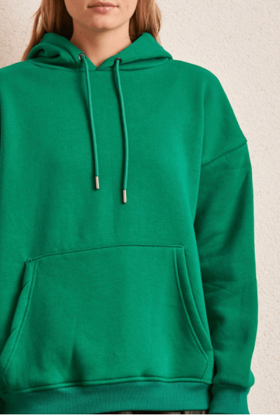 İçi Şardonlu Sweatshirt - Yeşil