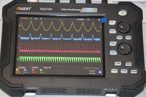 Owon TAO3104 Tablet Osiloskop 4 Kanal 100MHz