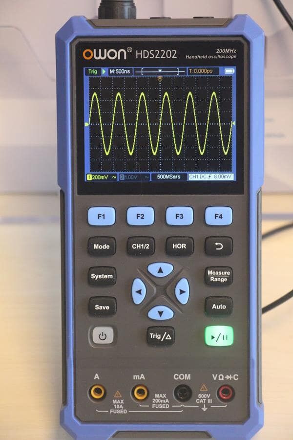 Owon HDS2202 200 MHz El Tipi Osiloskop, Multimetre