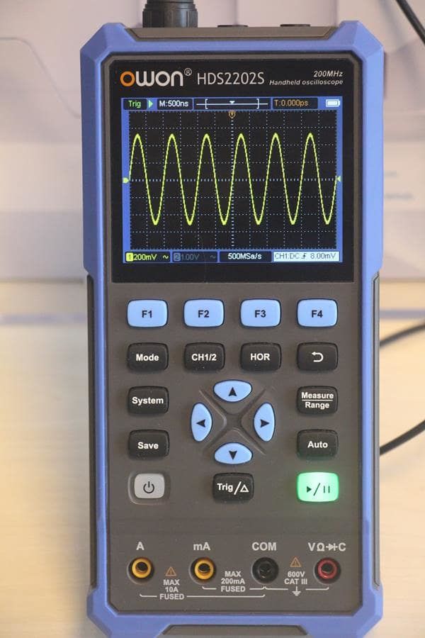 Owon HDS2202S 200 MHz El Tipi Osiloskop-Multimetre-FonkJen