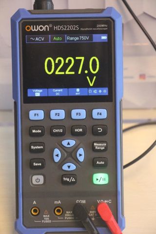 Owon HDS2202S 200 MHz El Tipi Osiloskop Multimetre Fonk. Jen
