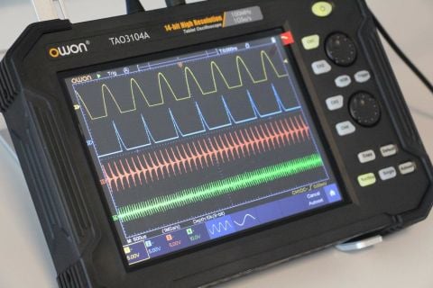 Owon TAO3104A Tablet Osiloskop 4 Kanal 14bit 100MHz