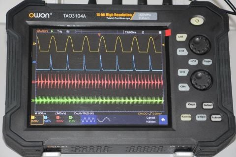 Owon TAO3104A Tablet Osiloskop 4 Kanal 14bit 100MHz