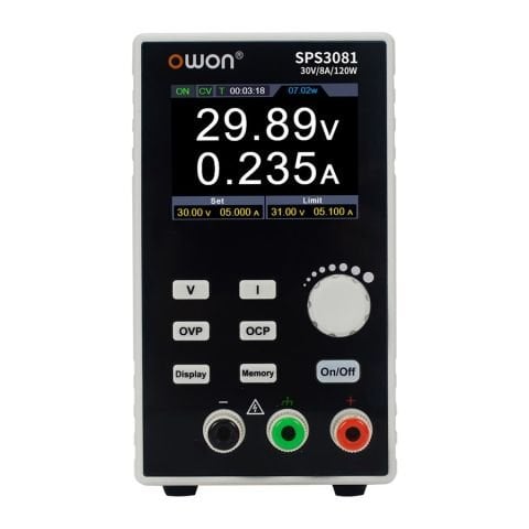 Owon SPS3081 Sessiz DC Güç Kaynağı 120W/31V/8,1A