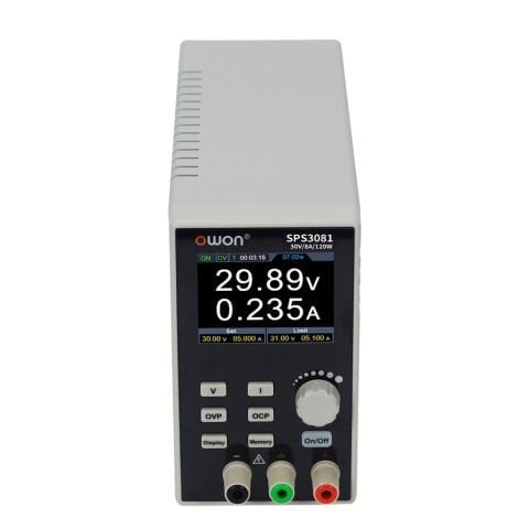 Owon SPS3081 Sessiz DC Güç Kaynağı 120W/31V/8,1A