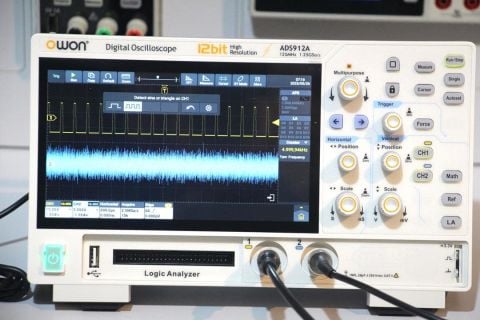 Owon ADS912A Osiloskop-125MHz-2Ch-7''DokEkr-LA-12Bit