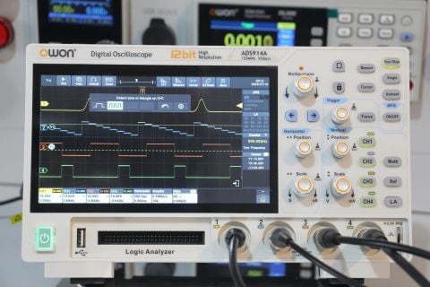 Owon ADS914A Osiloskop-125MHz-4Ch-7''DokEkr-LA-12Bit