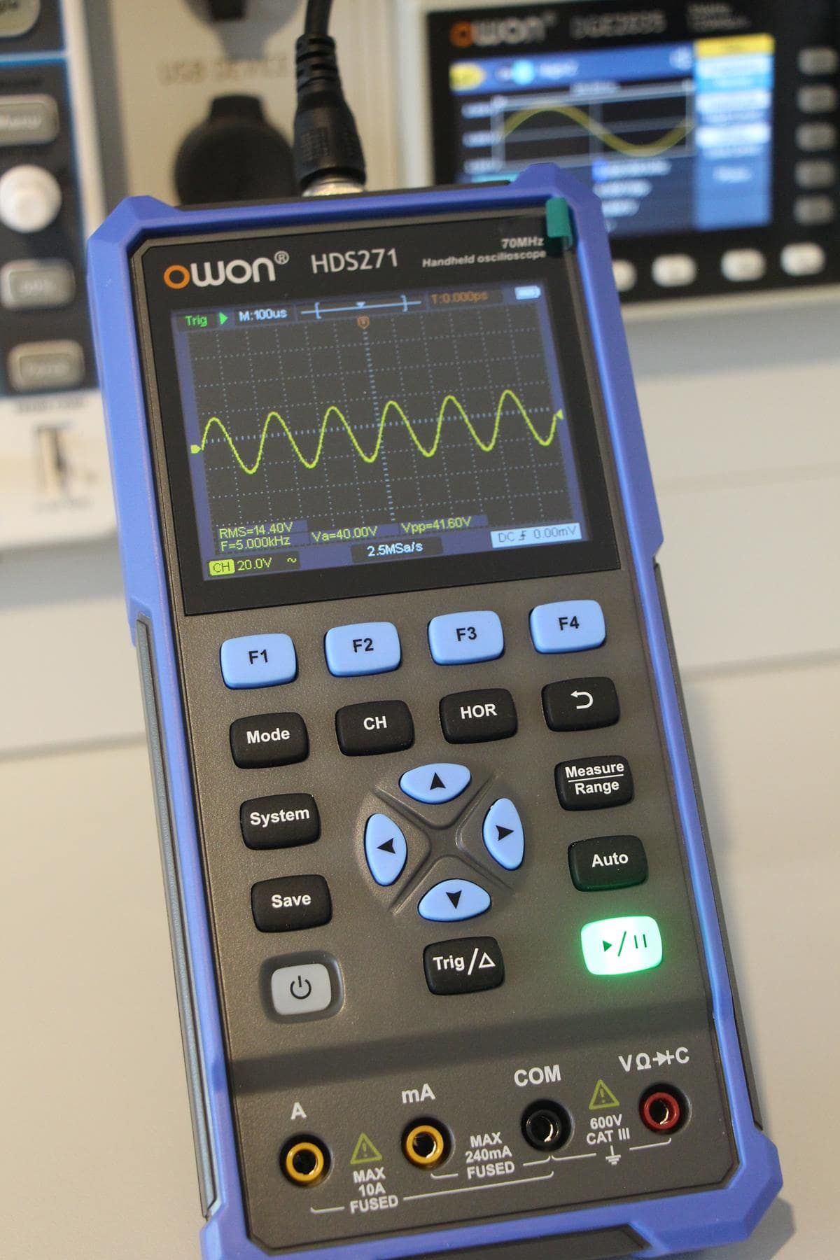 Owon HDS271 Osiloskop+Multimetre+Fonk-Jenerator-1Ch-70MHz