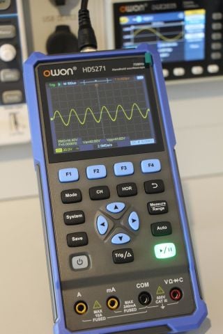 Owon HDS271 Osiloskop+Multimetre+Fonk-Jenerator-1Ch-70MHz