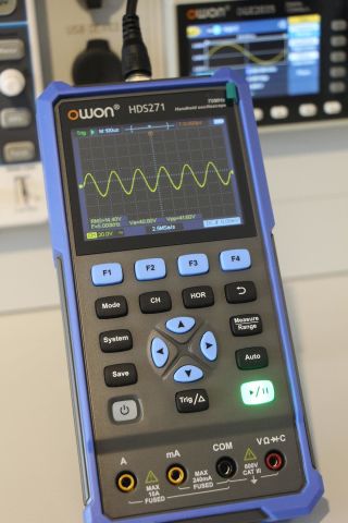 Owon HDS271 Osiloskop+Multimetre+Fonk-Jenerator-1Ch-70MHz