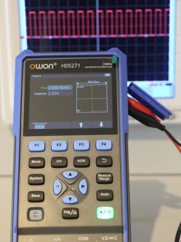 Owon HDS271 Osiloskop+Multimetre+Fonk-Jenerator-1Ch-70MHz
