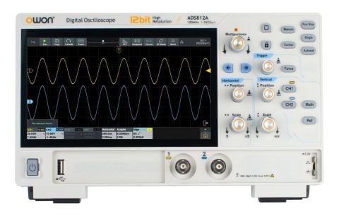 Owon ADS812A Osiloskop-100MHz-2Ch-7''DokEkr-12Bit
