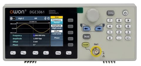 Owon DGE3061 Keyfi Fonksiyon Jeneratör-1 Kanal- 60MHz