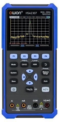 Owon HSA2307 Spektrum Analizör3GHz+Osiloskop70MHz+Multimetre