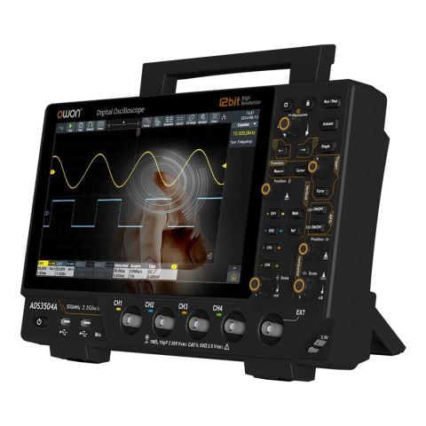 Owon ADS3504A Osiloskop-500MHz-4Ch-10’’DokEkr-12Bit