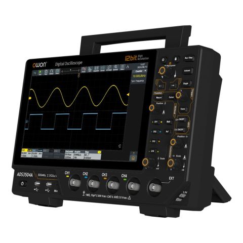 Owon ADS3504A Osiloskop-500MHz-4Ch-10’’DokEkr-12Bit