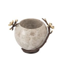 Marina Pirinç ve Mermer Dekoratif Kase