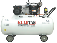 200LT 3HP 8BAR PİSTONLU HAVA KOMPRESÖRÜ
