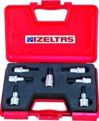 İZELTAŞ 1/2'' LOKMALI ALLEN UÇ TAKIMI 60MM (7 PARÇA) 1113 00 1107