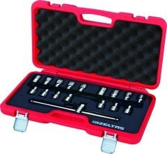 İZELTAŞ 1/2'' LOKMALI ALLEN UÇ VE STAR TORX UÇ TAKIMI (17 PARÇA)