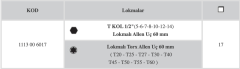 İZELTAŞ 1/2'' LOKMALI ALLEN UÇ VE STAR TORX UÇ TAKIMI (17 PARÇA)