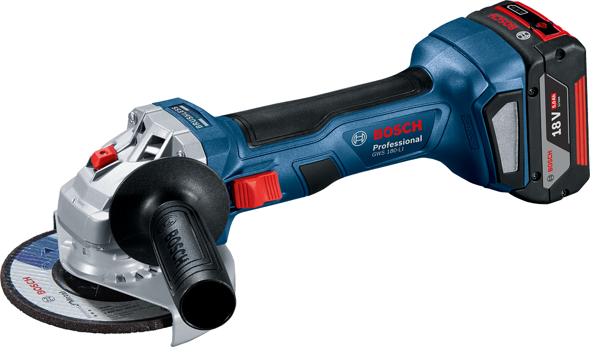 Bosch Professional GWS 180-LI Akülü Taşlama Makinesi 1*4.0AH