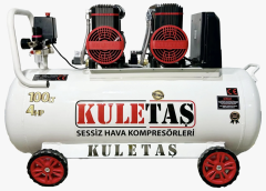 KULETAŞ 100 LİTRE 4HP PREMİUM KAFA SESSİZ HAVA KOMPRESÖRÜ