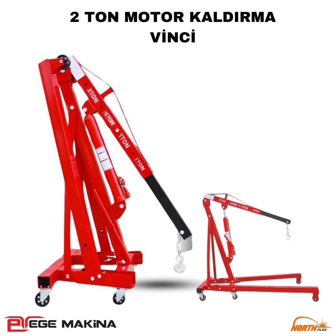 NORTH PLAS 2 Ton Katlanır Hidrolik Vinç