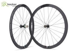 Extralite CyberDisc 338CS Clincher Karbon ABEC 5 Thru Axle Yol / Yarış  Bisikleti Jant Seti