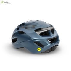 MET Helmets Rivale Mips Road Kask Navy Silver / Glossy
