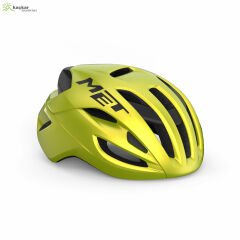 MET Helmets Rivale Mips Road Kask Yellow Metallic / Glossy