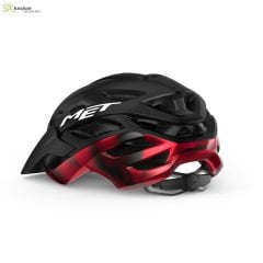 MET Helmets Veleno Mtb , Gravel Kask Black Red / Matt Glossy