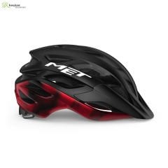 MET Helmets Veleno Mtb , Gravel Kask Black Red / Matt Glossy