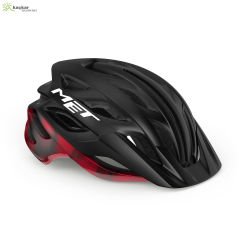 MET Helmets Veleno Mtb , Gravel Kask Black Red / Matt Glossy