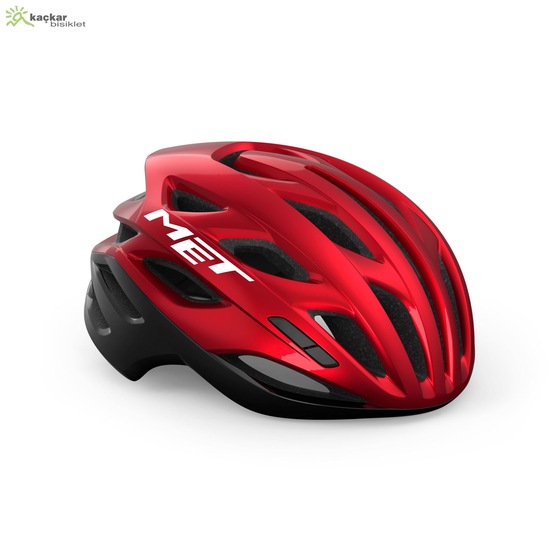 MET Helmets Estro Mips Road Kask Red Black Metallic / Glossy