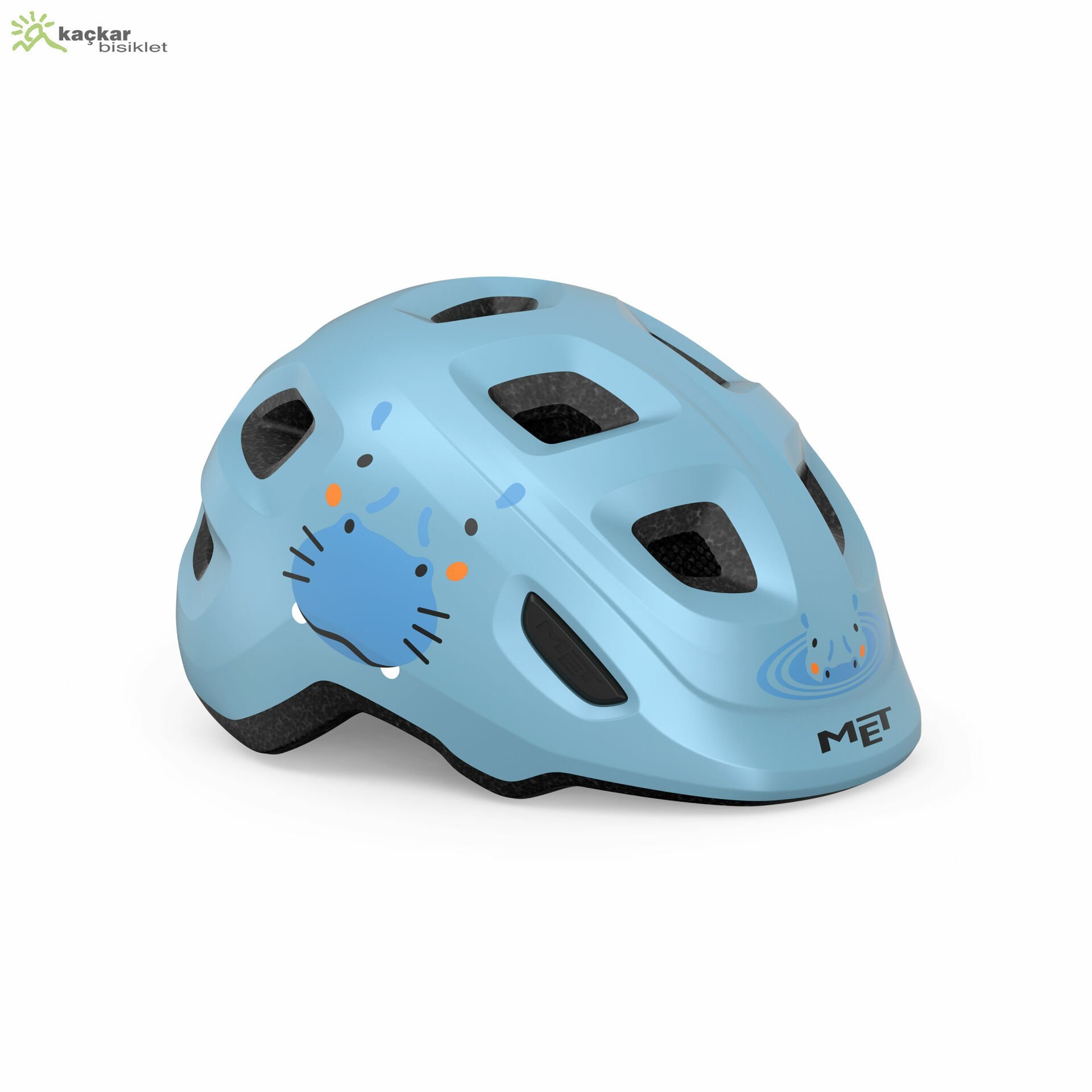 MET Helmets Hooray Çocuk Kask Blue Hippo