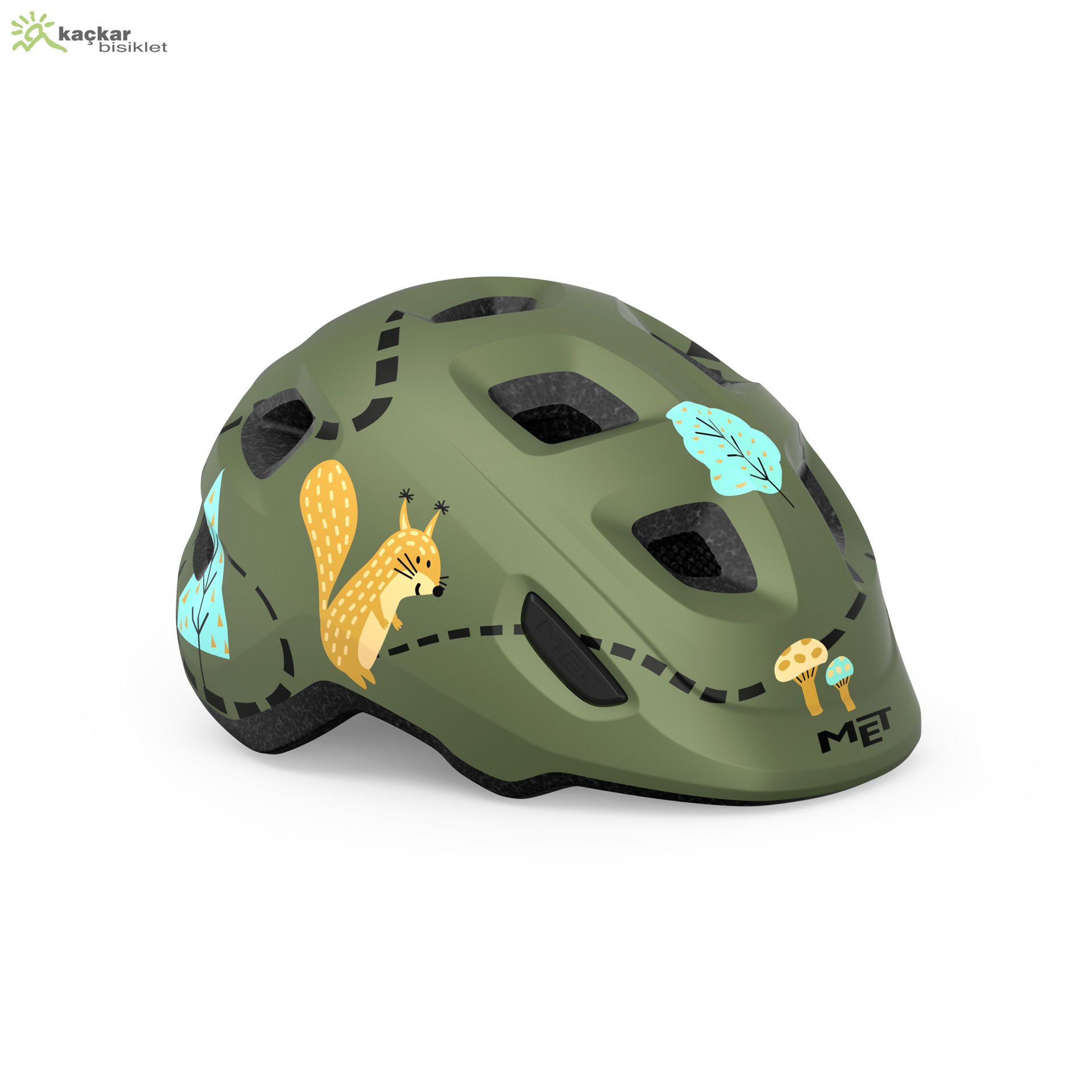 MET Helmets Hooray Çocuk Kask Green Forest
