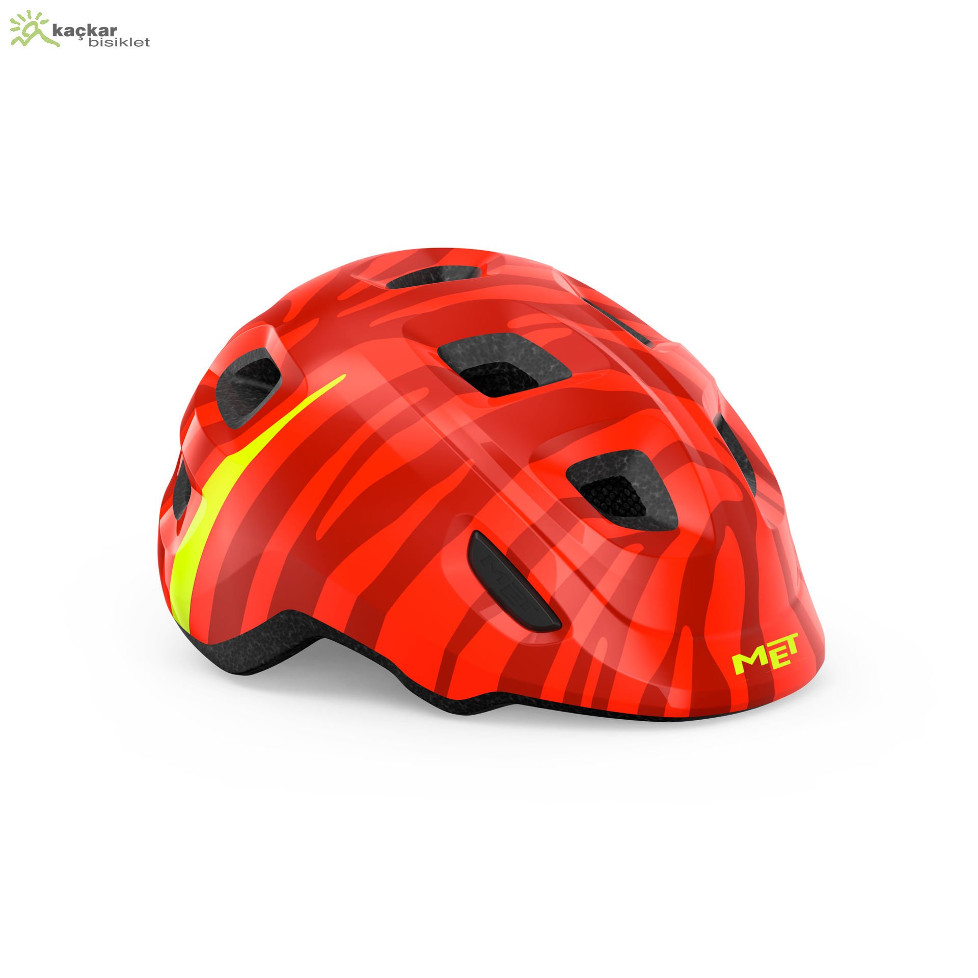 MET Helmets Hooray Çocuk Kask Red Zebra