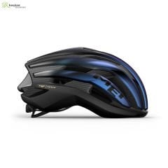 MET Helmets Trenta 3K Carbon Mips Road Kask Blue Iridescent