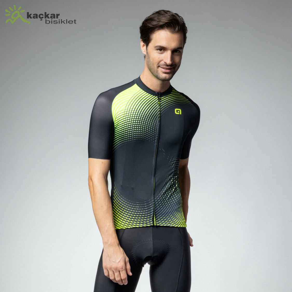 ALE OPTİCAL YAZLIK KISA KOL JERSEY SİYAH / SARI