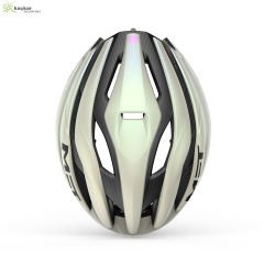 MET Helmets Trenta 3K Carbon Mips Road Kask Vanilla Ice Gold / Matt