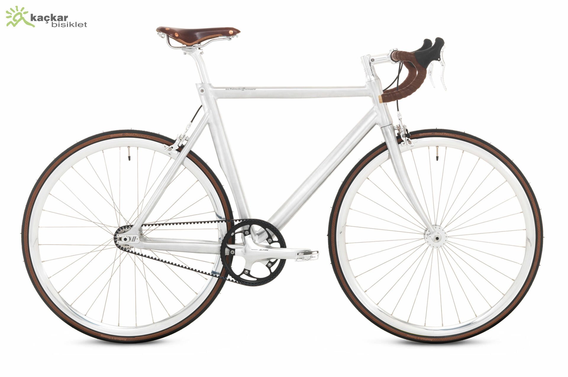 Schindelhauer Bikes Siegfried Road Alüminyum Singlespeed Yol / Yarış Bisikleti Gümüş