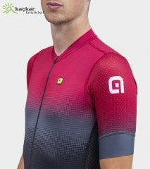 ALE PR-S GRADIENT Yazlık Kısa Kol Jersey Bordo