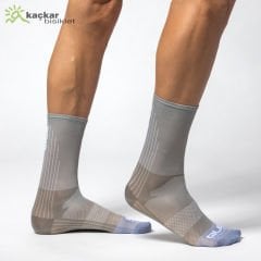 Ale Color Block Yazlık Çorap 18cm Açık Gri