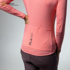 ALE PRAGMA COLOR BLOCK YAZLIK UZUN KOL BAYAN JERSEY PEMBE