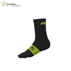 Ale Follow Me Unisex Yazlık Çorap 16 cm Siyah Sarı