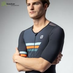 ALE TRİATHLON TRİGGER FRONT ZİPPER YAZLIK SKİNSUİT SİYAH